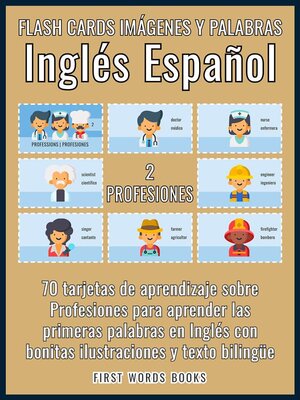 cover image of 2--Profesiones--Flash Cards Imágenes y Palabras Inglés Español